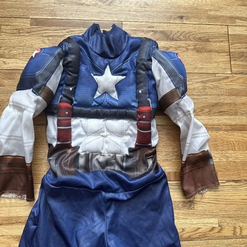 Captain America Muscle Costume Size‎ Small 2t - Picture 3 of 10